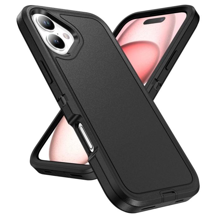 Bild 2, iPhone 16 Skal Xtreme Shockproof Hybrid Svart