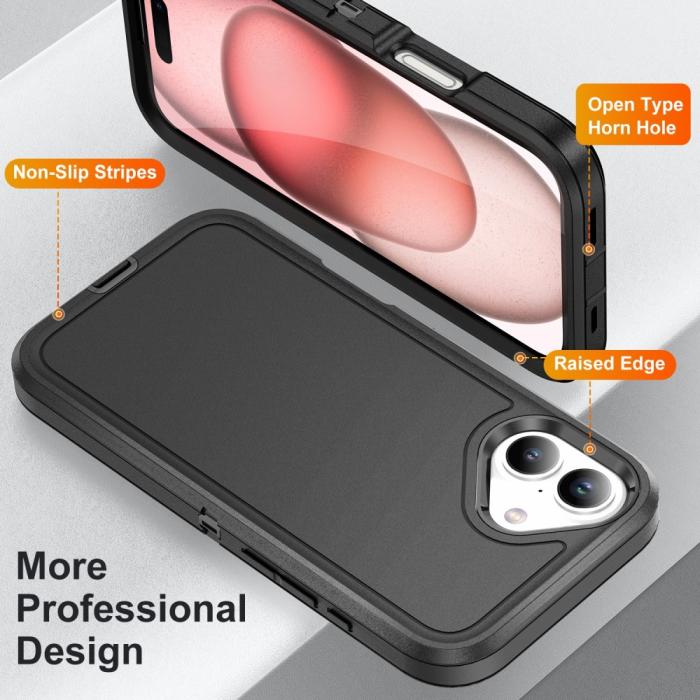 Bild 3, iPhone 16 Skal Xtreme Shockproof Hybrid Svart