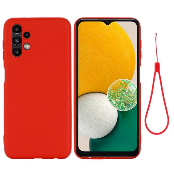 Bild 2, Samsung Galaxy A13 4G Skal Silikon Liquid Röd