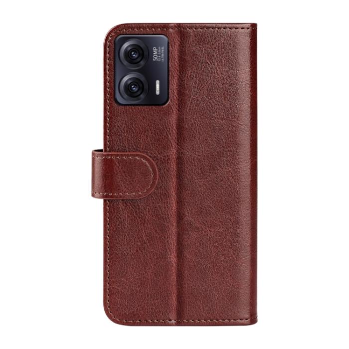 Bild 3, Motorola Moto G73 5G Fodral Crazy Horse Läder Brun