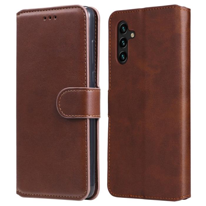 Bild 1, Samsung Galaxy A04s / A13 5G Fodral Klassiskt Läder Brun