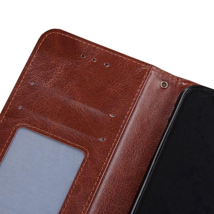 Bild 4, Motorola Edge 30 Neo 5G Fodral PU-Läder Brun