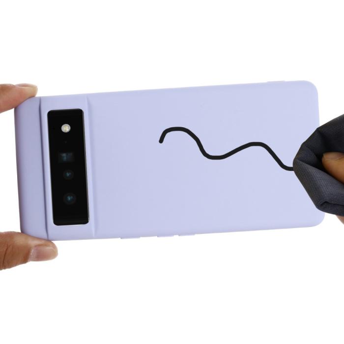 Bild 6, Google Pixel 7 Pro Skal Liquid Silikon Lila