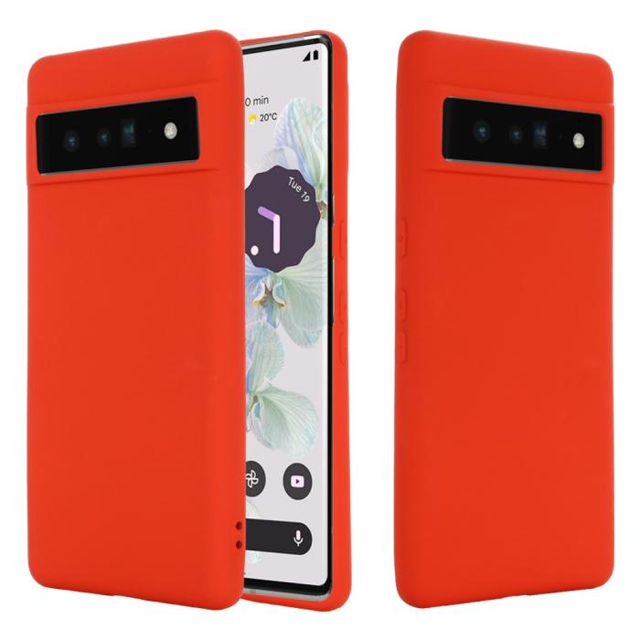 Bild 2, Google Pixel 7 Pro Skal Liquid Silikon Röd