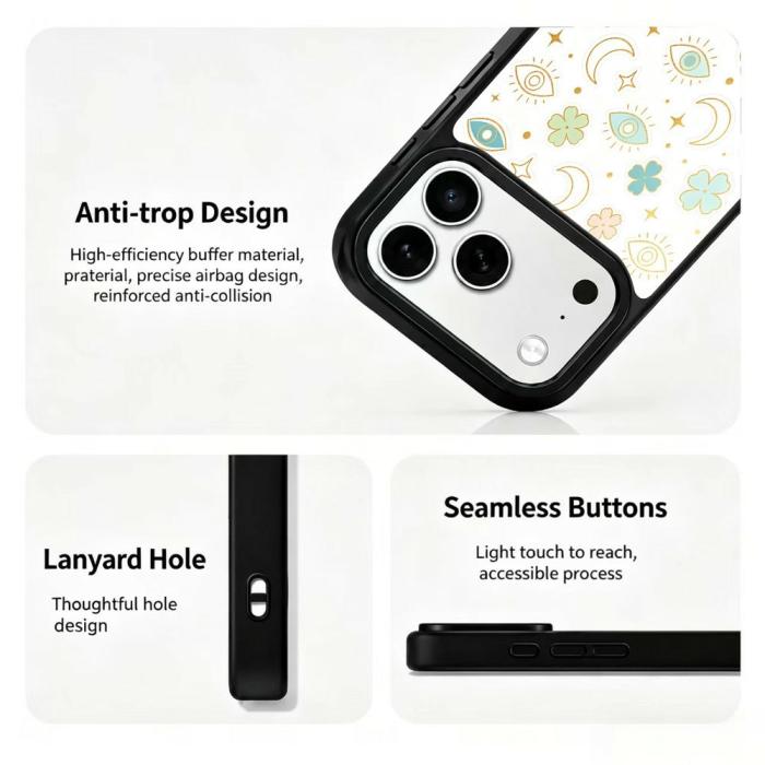 Bild 3, iPhone 18 Pro Max/17 Pro Max Skal MagSafe UV-Mönster Månar