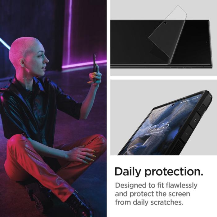 Bild 6, Spigen Galaxy S23 Ultra 2-PACK Neo Flex HD Skärmskydd