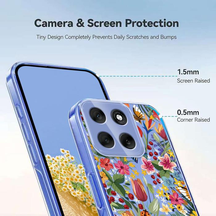 Bild 4, Motorola Moto G86 5G Skal Med Tryck Blommor