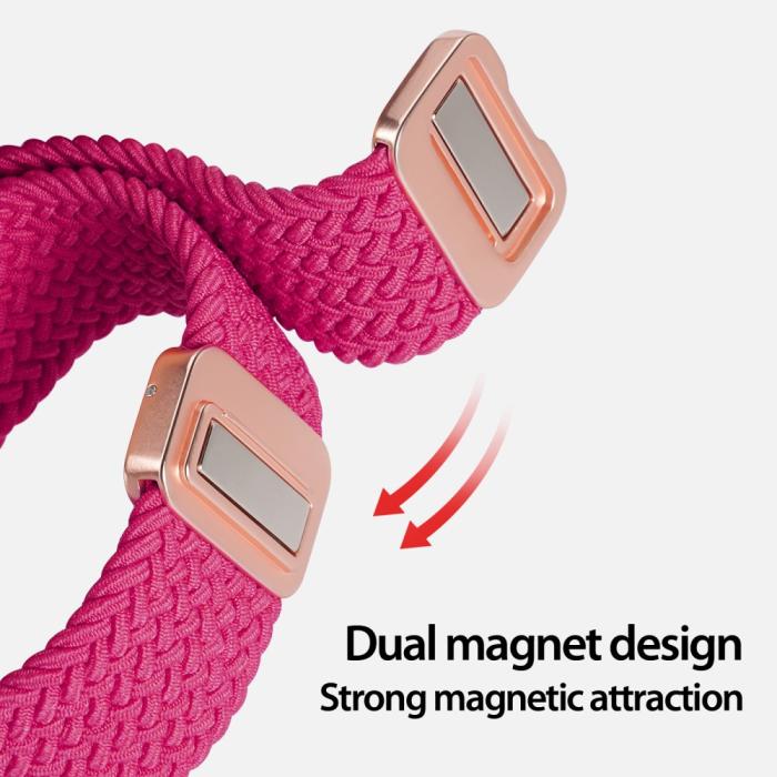 Bild 5, DUX DUCIS Apple Watch 38/40/41 Armband Flätat Rosa