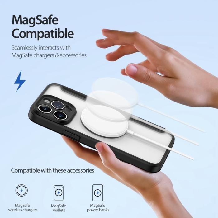Bild 3, DUX DUCIS iPhone 14 Pro Max Fodral MagSafe Skin X Pro Svart