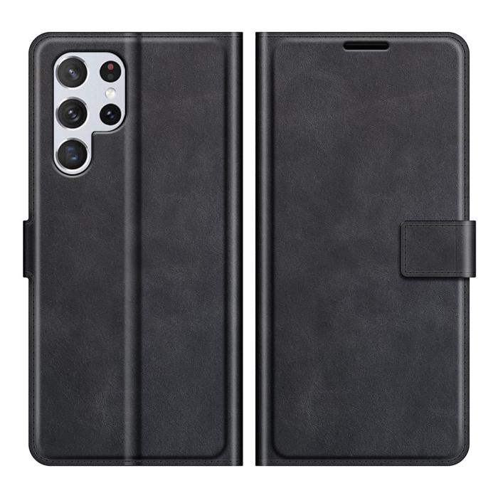 Bild 1, Samsung Galaxy S22 Ultra Fodral Solid Läder Svart
