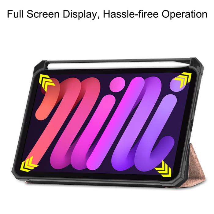 Bild 6, iPad Mini 2024/2021 Fodral Shockproof Tri-Fold Med Pennhållare