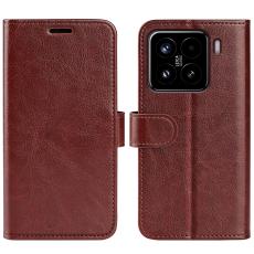 Xiaomi 15 Fodral Crazy Horse L&auml;der Brun