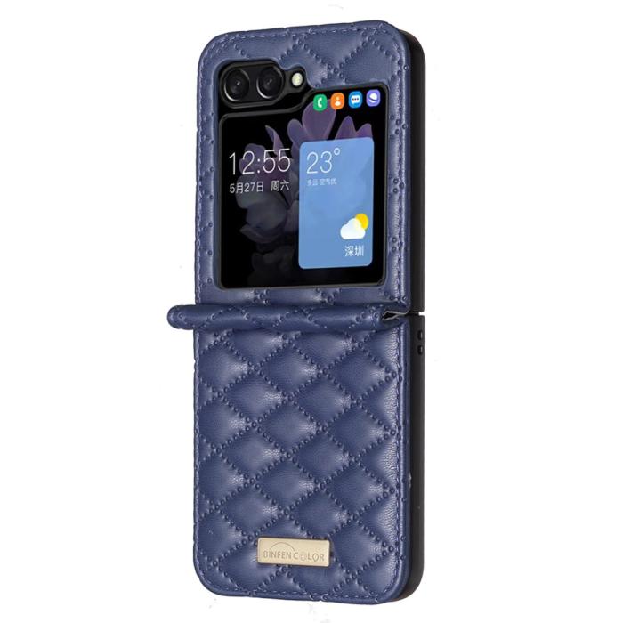 Bild 3, Galaxy Z Flip 6 / 7 FE Skal Diamond Textur Blå