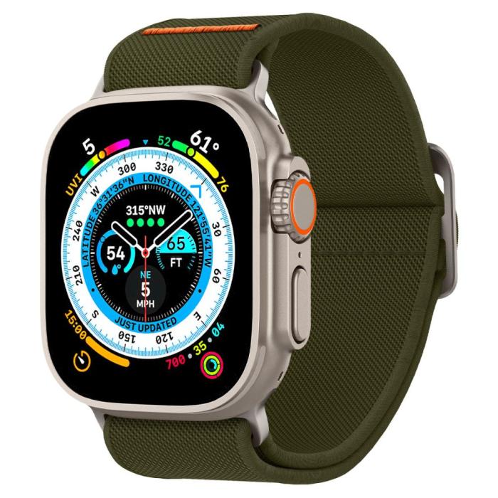Bild 1, Spigen Apple Watch 42/44/45/49 mm Armband Fit Lite Ultra Khaki