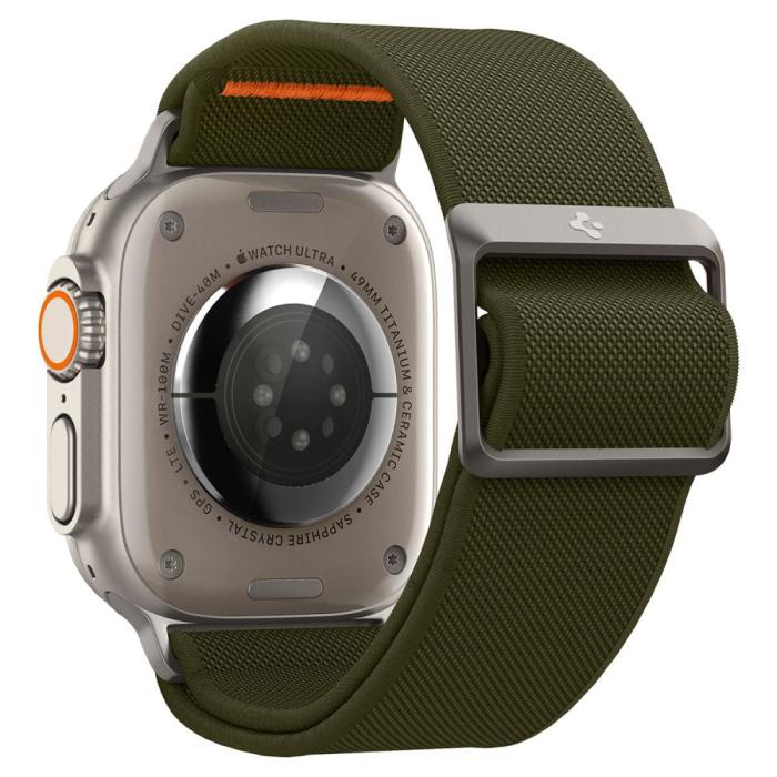 Bild 3, Spigen Apple Watch 42/44/45/49 mm Armband Fit Lite Ultra Khaki