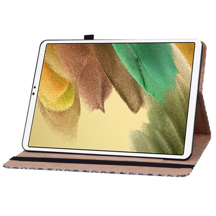 Bild 4, Samsung Galaxy Tab A7 Lite (2021) Fodral Vävd Textur Svart