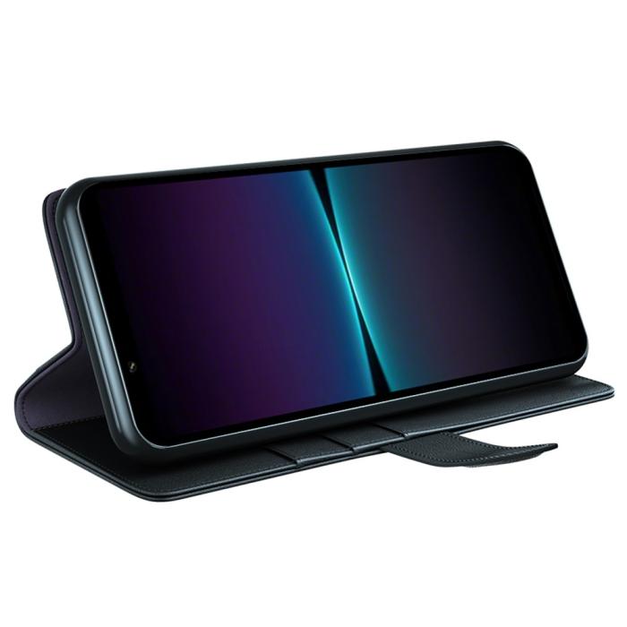 Bild 3, Sony Xperia 1 VI Fodral Premium Äkta Läder Svart