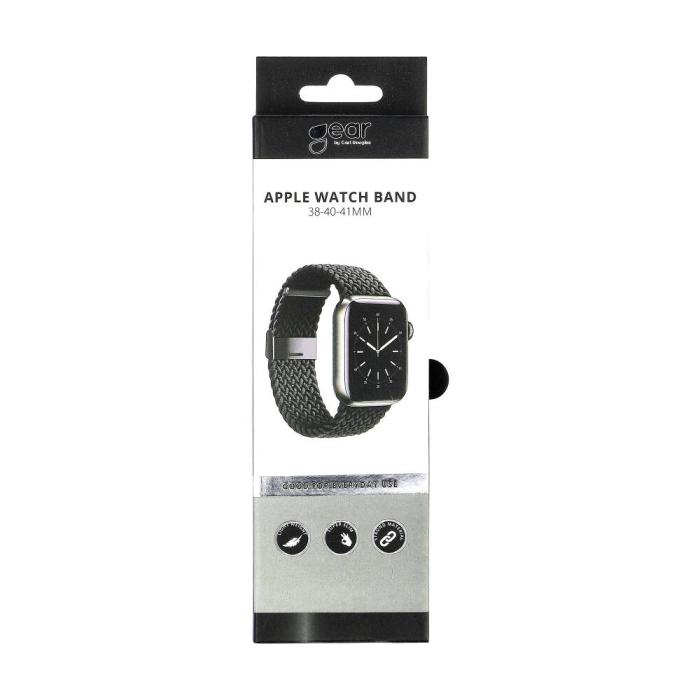 Bild 1, GEAR Klockarmband Flätat Apple Watch 38/40/41 mm Svart