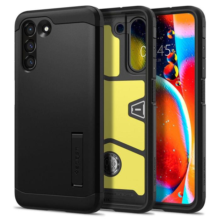Bild 1, Spigen Samsung Galaxy S21 FE Skal Tough Armor Svart