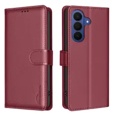 BINFEN Samsung Galaxy S26 Fodral RFID L&auml;der R&ouml;d