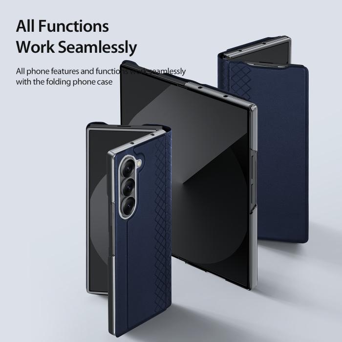 Bild 5, DUX DUCIS Samsung Galaxy Z Fold 7 Fodral Bril Series Blå