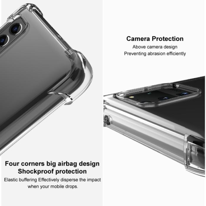 Bild 4, IMAK iPhone 15 Pro Max Skal Shockproof AirBag Tonad Svart