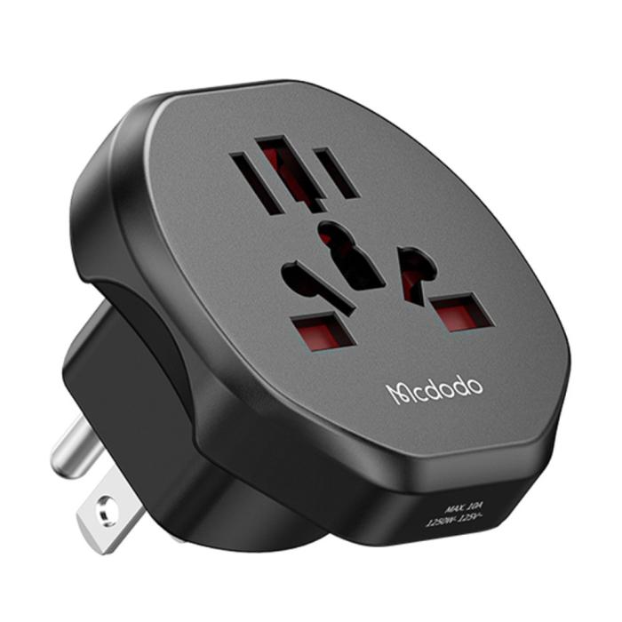 Bild 1, MCDODO Universal Reseadapter US Plugg UK/EU/US