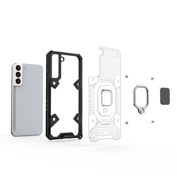 Bild 5, Samsung Galaxy S22 Plus Skal Hybrid Shockproof Ring Blå