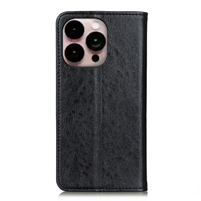 Bild 3, iPhone 14 Pro Max Fodral Flip Läder Svart