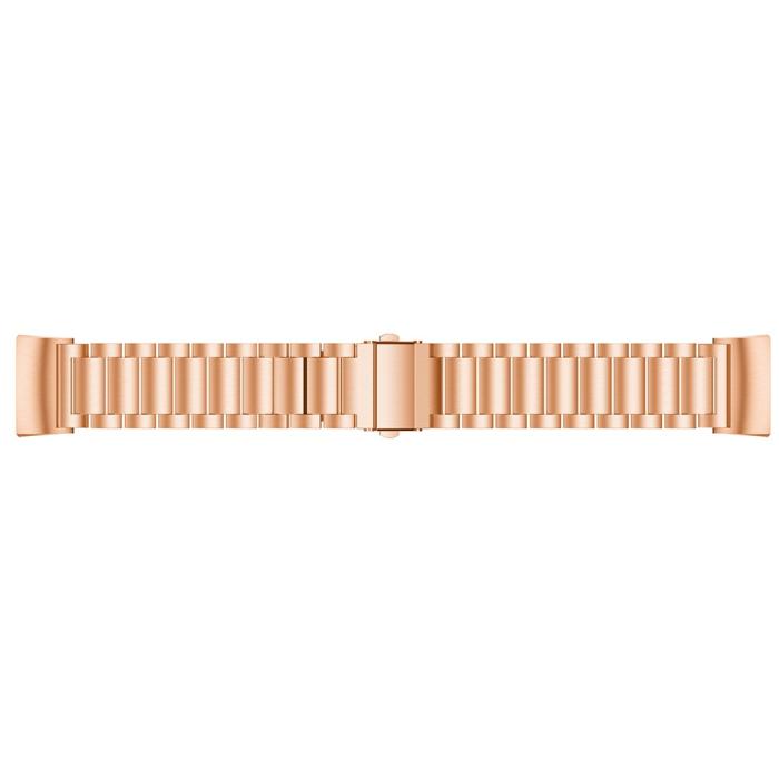 Bild 3, Lyxigt Metallarmband Fitbit Charge 3 / 4 Roséguld