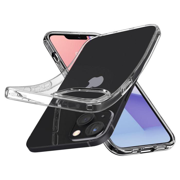 Bild 6, iPhone 13 Mini - Spigen Liquid Crystal Skal - Transparent