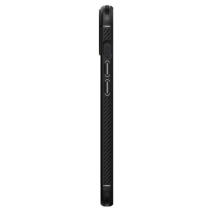 Bild 4, iPhone 13 Mini - Spigen Rugged Armor Skal - Matt Svart