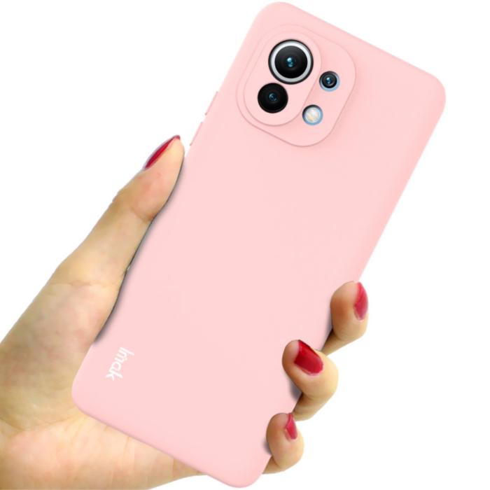 Bild 3, Xiaomi Mi 11 - IMAK Skin Touch Skal - Ljus Rosa