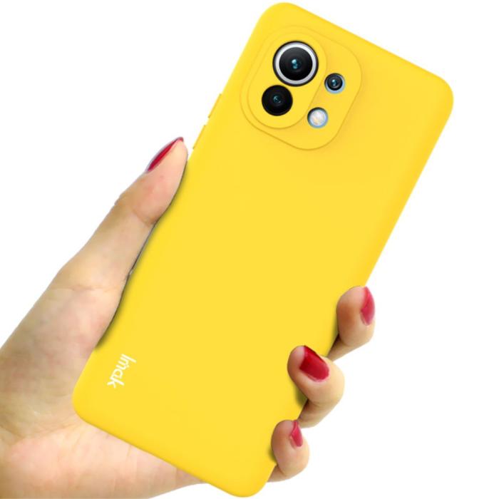 Bild 3, Xiaomi Mi 11 - IMAK Skin Touch Skal - Gul