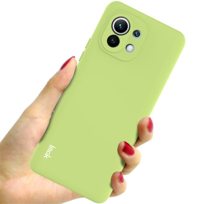 Bild 3, Xiaomi Mi 11 - IMAK Skin Touch Skal - Grön