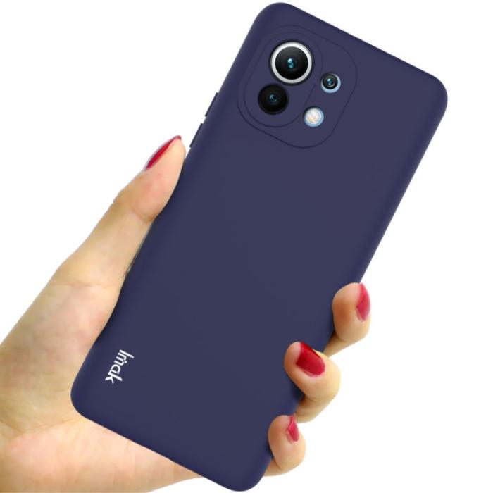 Bild 3, Xiaomi Mi 11 - IMAK Skin Touch Skal - Mörk Blå