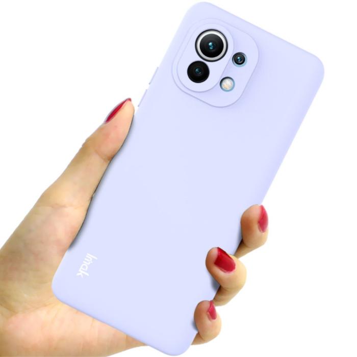 Bild 3, Xiaomi Mi 11 - IMAK Skin Touch Skal - Lila