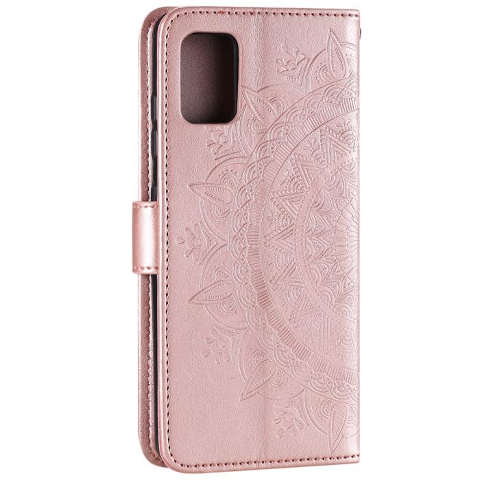 Bild 5, Samsung Galaxy A51 - Mandala Plånboksfodral - Roséguld