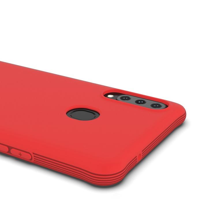 Bild 2, Samsung Galaxy A20s - Shockproof Matt TPU Skal - Röd