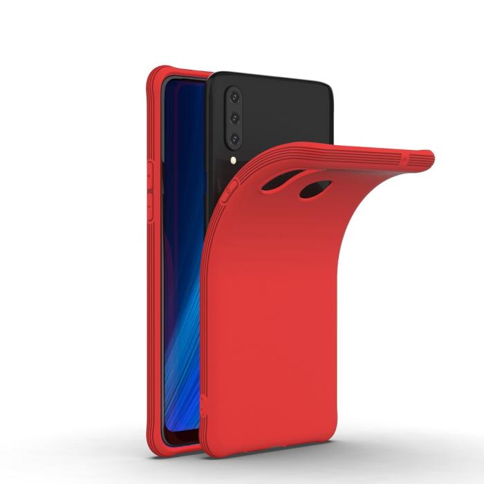 Bild 4, Samsung Galaxy A20s - Shockproof Matt TPU Skal - Röd