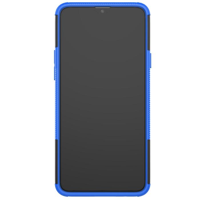 Bild 3, Samsung Galaxy A20s - Ultimata Stöttåliga Skalet med Stöd - Blå