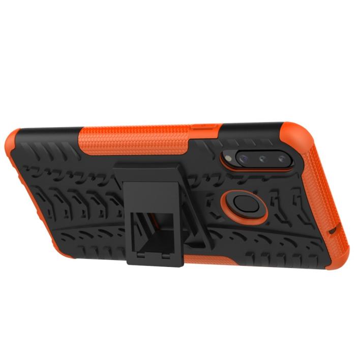 Bild 4, Samsung Galaxy A20s - Ultimata Stöttåliga Skalet med Stöd - Orange