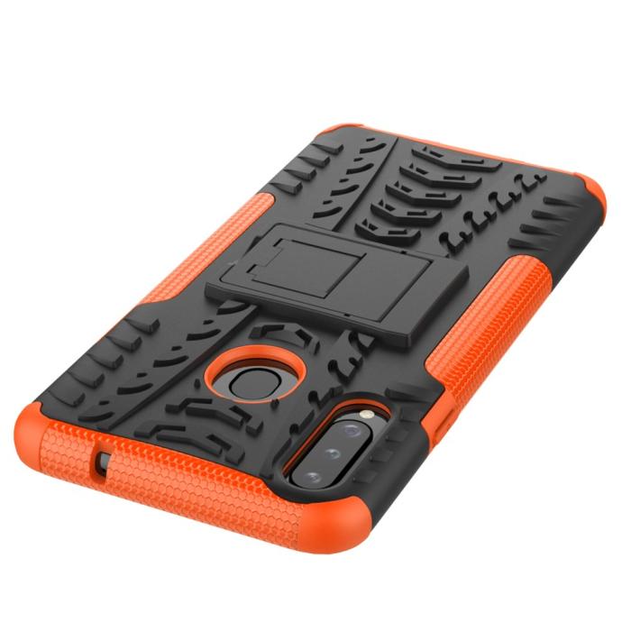 Bild 5, Samsung Galaxy A20s - Ultimata Stöttåliga Skalet med Stöd - Orange