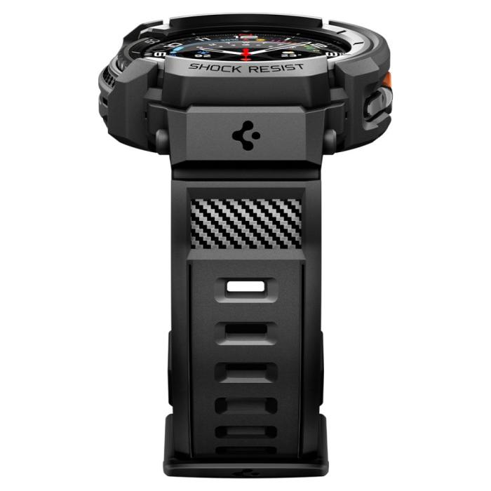 Bild 4, Spigen Galaxy Watch 8 46 mm Skal/Armband Rugged Armor 'Pro' Matt Svart