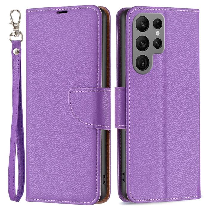 Bild 1, Samsung Galaxy S24 Ultra Fodral Litchi Shark Lila