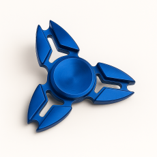 Fidget Spinner Spiky Trio - Mörk Blå