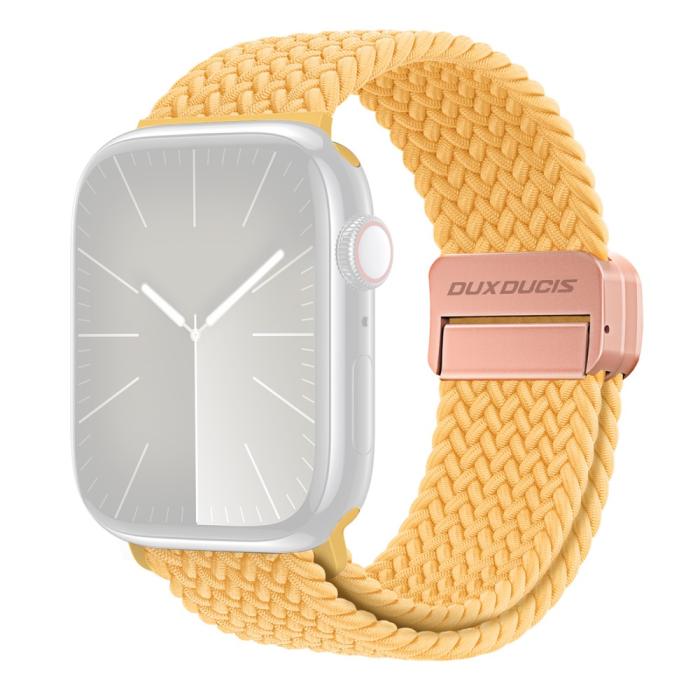 Bild 1, DUX DUCIS Apple Watch 38/40/41 Armband Flätat Gul