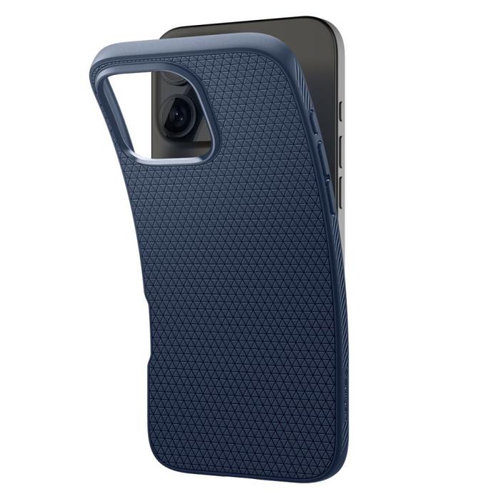 Bild 5, Spigen iPhone 16 Pro Max Skal Liquid Air Navy Blue