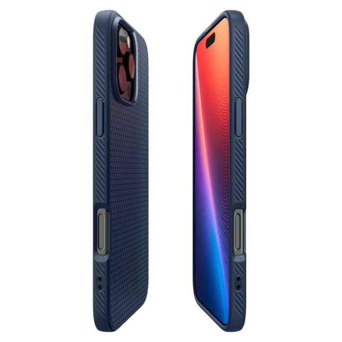 Bild 6, Spigen iPhone 16 Pro Max Skal Liquid Air Navy Blue