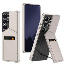 GKK Galaxy S25 Ultra Skal Kickstand Med Korth&aring;llare Titanium Grey